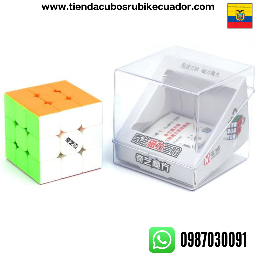 Cubo Magico Rubik 3x3 Qiyi Ms Magnetico De Velocidad Estuche QIYI