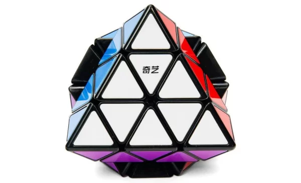 QiYi FTO Tiled Black: Cubo de Rubik con baldosas resistentes para un agarre superior