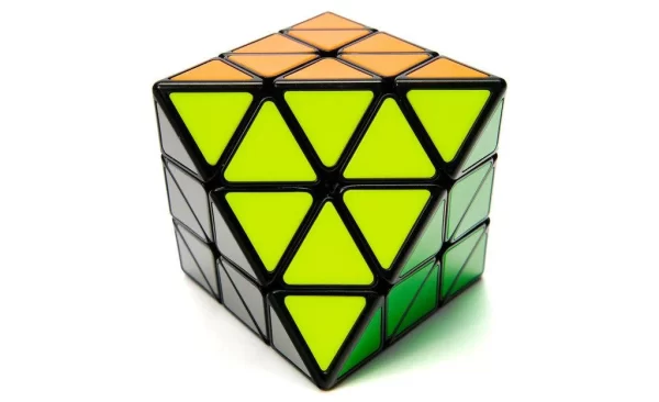 QiYi FTO Tiled Black: Cubo de Rubik con baldosas resistentes para un agarre superior