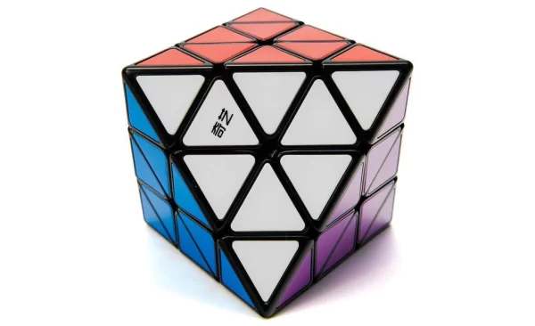 QiYi FTO Tiled Black: Cubo de Rubik con baldosas resistentes para un agarre superior