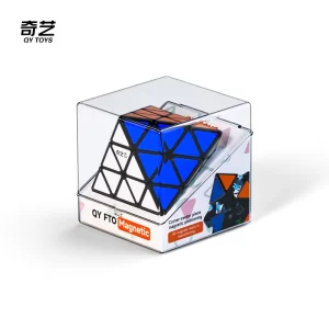 QiYi FTO Magnetic Tiled Black: Cubo de Rubik magnético con diseño de baldosas para máximo rendimiento