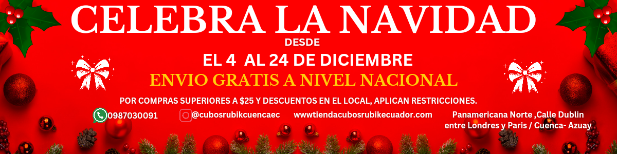 Promoción de Navidad: Envío Gratis en Gara Cube por compras superiores a $25<br />
