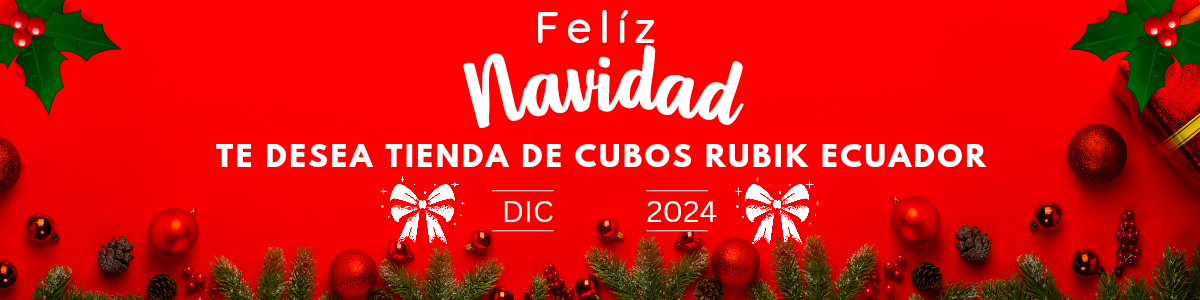 Tienda de Cubos Rubik Ecuador - Cuenca te desea una Feliz Navidad llena de desafíos y logros.