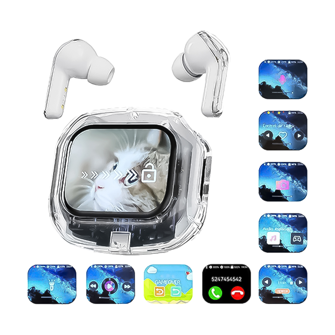 Auricular Bluetooth Air Max Pantalla Táctil blanco - Imagen 2