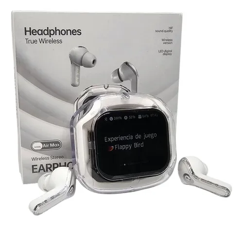 Auricular Bluetooth Air Max Pantalla Táctil blanco - Imagen 7