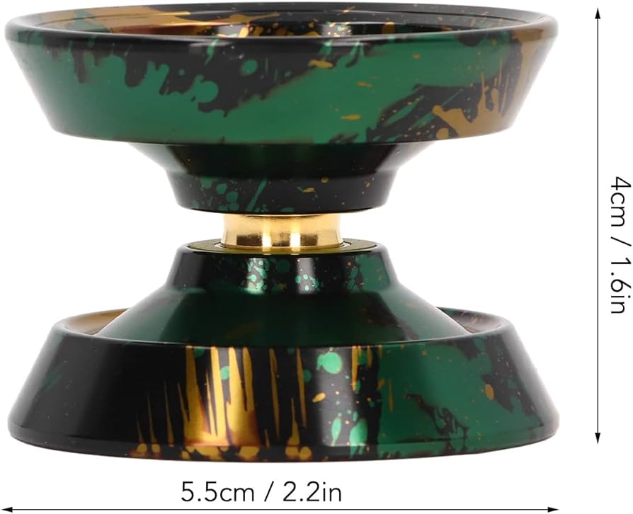 Yoyo Beboo A2 Profesional Fire Octopus Black Gold Green - Imagen 6