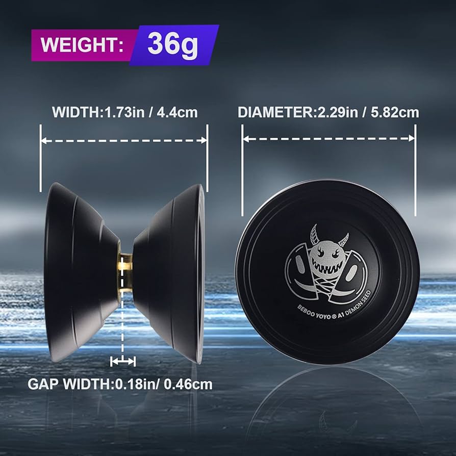 Yoyo Profesional Metal Demon Seed - Black - Imagen 5