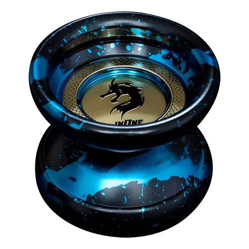 Yoyo Profesional Alloy Flying Dragon – Black Blue - Imagen 4