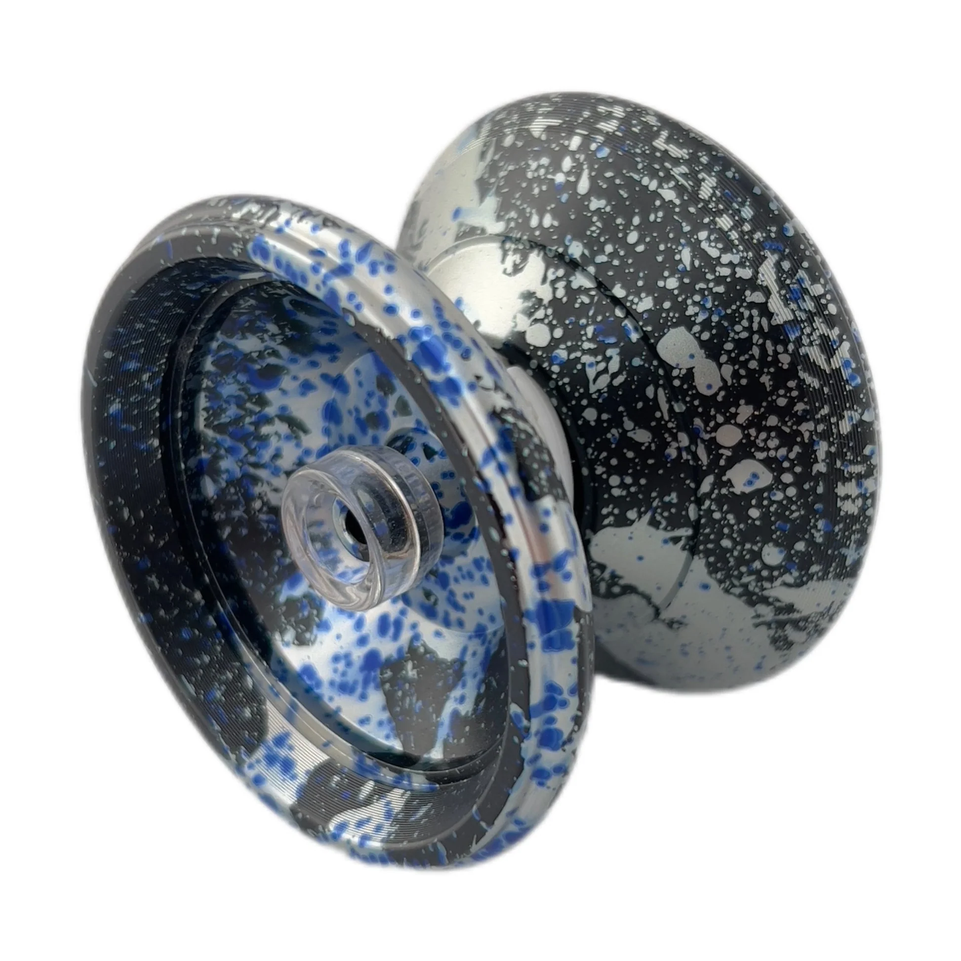 Yoyo Aresyoyo Metal Profesional AR – Black Blue Silver Dot - Imagen 6