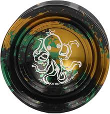 Yoyo Beboo A2 Profesional Fire Octopus Black Gold Green - Imagen 9