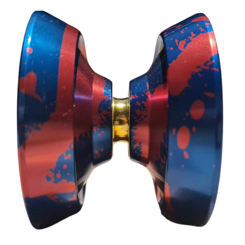 Yoyo Beboo A2 Profesional Fire Octopus Blue Red - Imagen 7