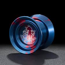 Yoyo Beboo A2 Profesional Fire Octopus Blue Red - Imagen 2