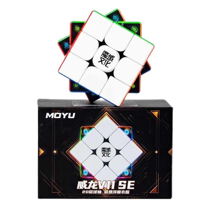 MoYu 3X3 WeiLong SE V11 MagLev 20-Magnet Ball-Core UV Black - Imagen 2