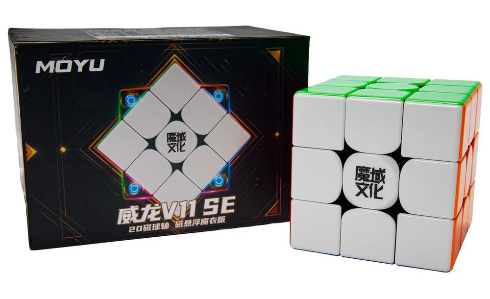 MoYu 3X3 WeiLong SE V11 MagLev 20-Magnet Ball-Core UV Black - Imagen 5